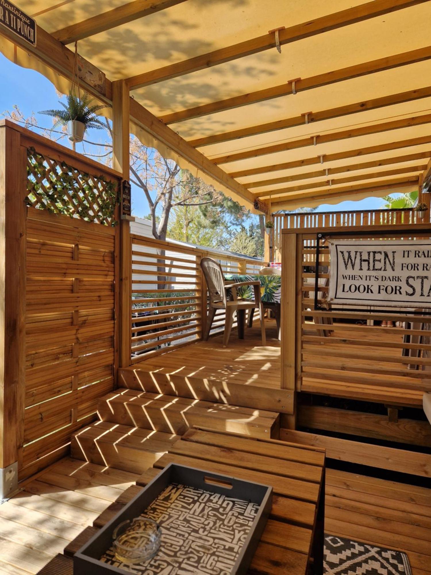 Camping La Carabasse Vias-Plage-T4 Climatise,Tout Confort, Emplacement Calme ! Bagian luar foto